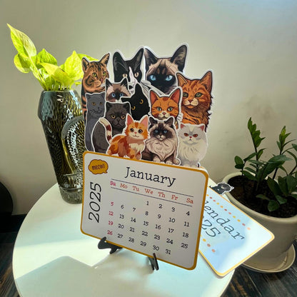 kawaii calender 2025 -Cats