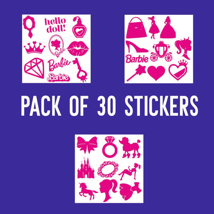 Barbie Waterproof Sticker (pack of 30)