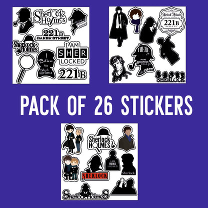 Sherlock Waterproof Sticker (pack of 26)