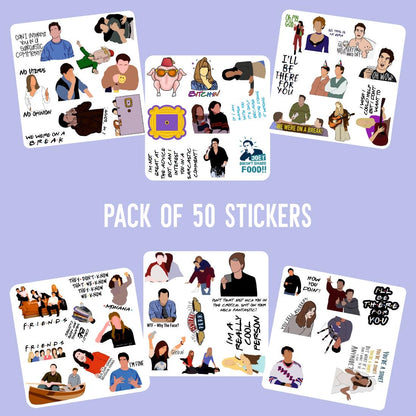 Friends Vinyl Waterproof Sticker (pack of 50)