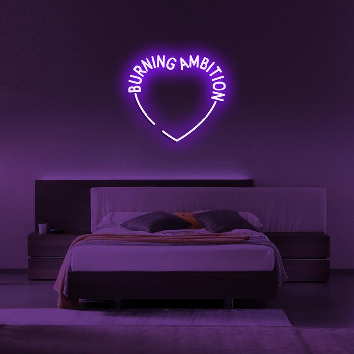 Buy Burning Ambition Aesthetic Neon Sign Online Zesta Neon